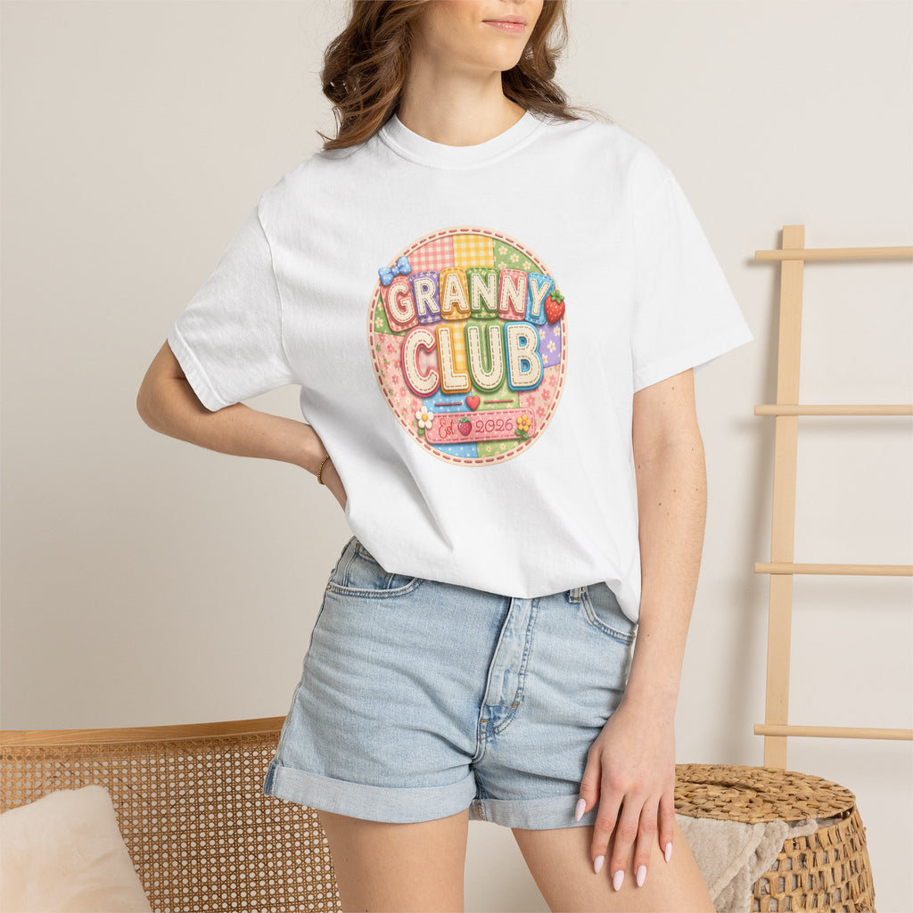 Granny Club Graphic T-Shirt — Retro Candy Patch Design
