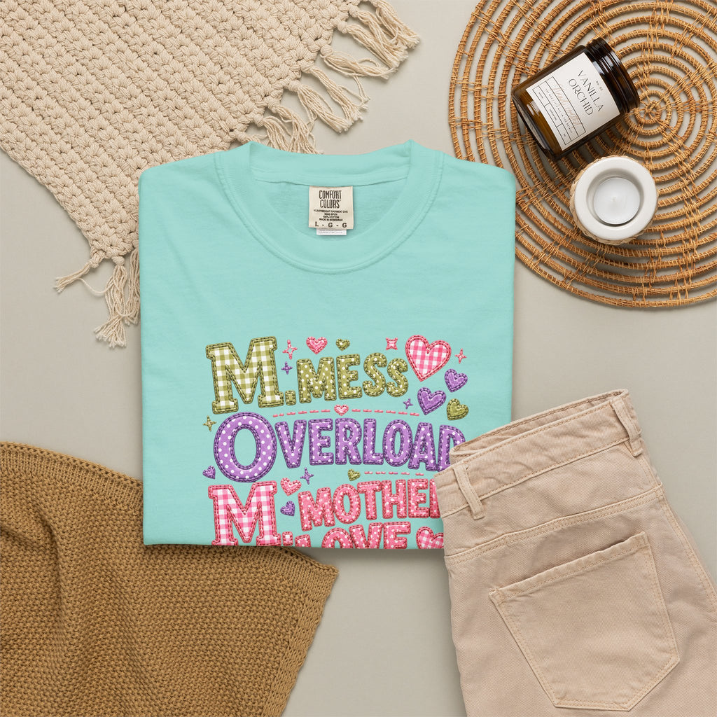 Mom Overload T-Shirt — Cute 'Mess Overload Mother Love' Mother's Day Tee