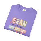Gran Loves Her Crew T-Shirt — Personalized Grandma Family Names Tee