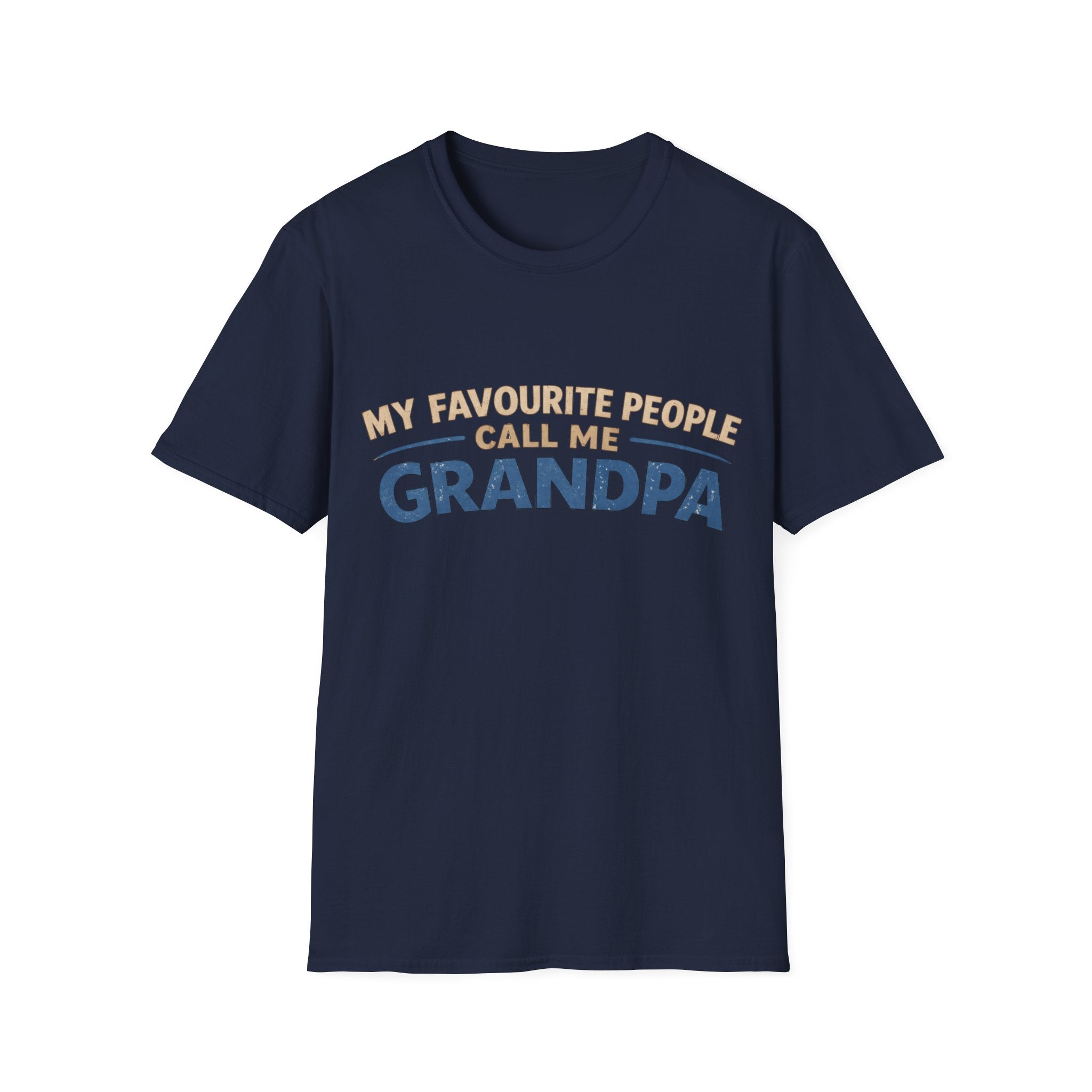 Grandpa T-Shirt - "My Favourite People Call Me Grandpa" Retro Family Gift