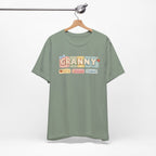 Granny Retro Nameplate T‑Shirt — Personalized Grandma Tee