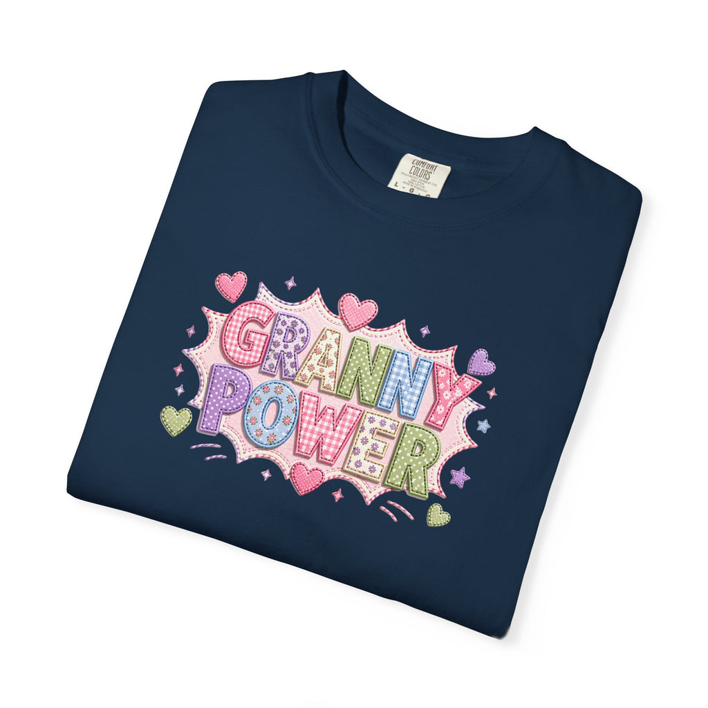 Granny Power T-Shirt — Retro Heart Graphic Tee for Grandmas