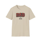 Dad Plaid Design T-Shirt — DAD Est. 2026 New Dad Gift