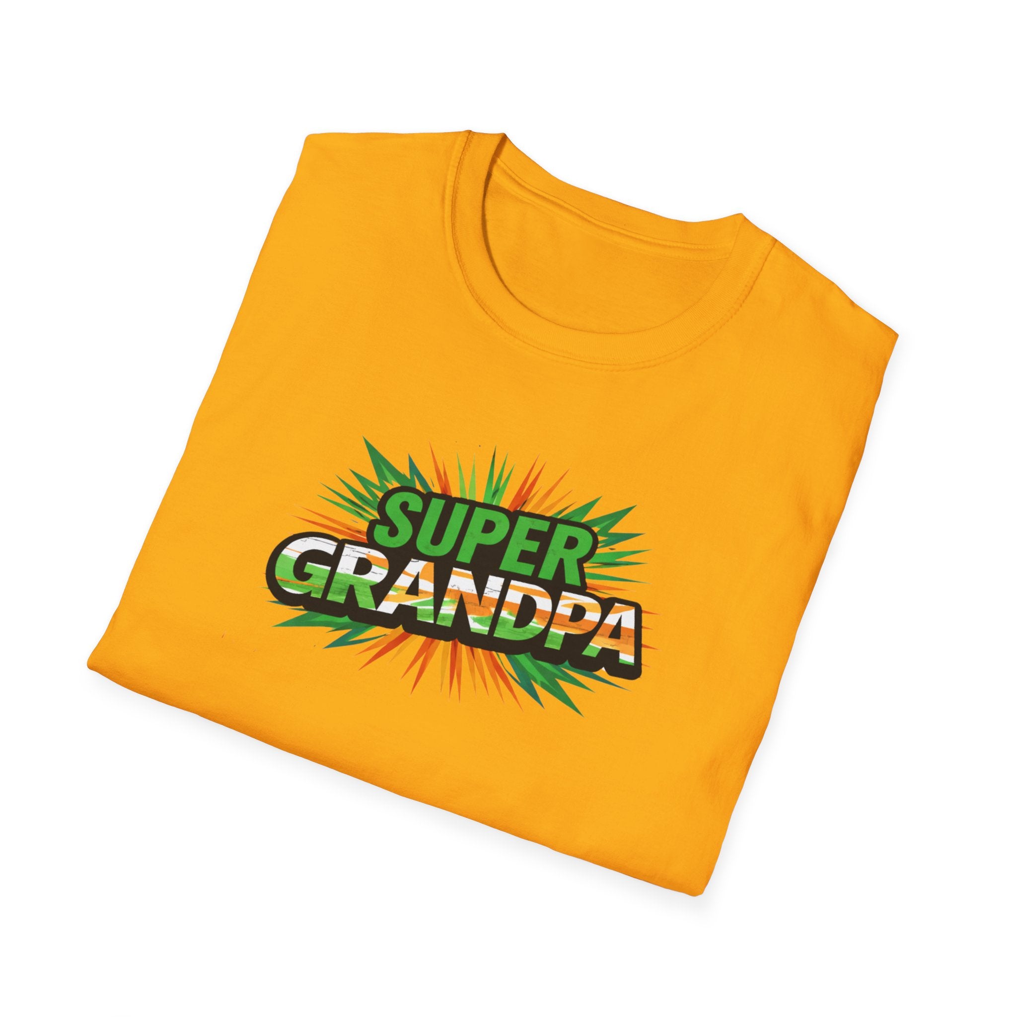 Super Grandpa Ireland Flag/Irish themed T-Shirt — Retro Comic Father's Day Gift