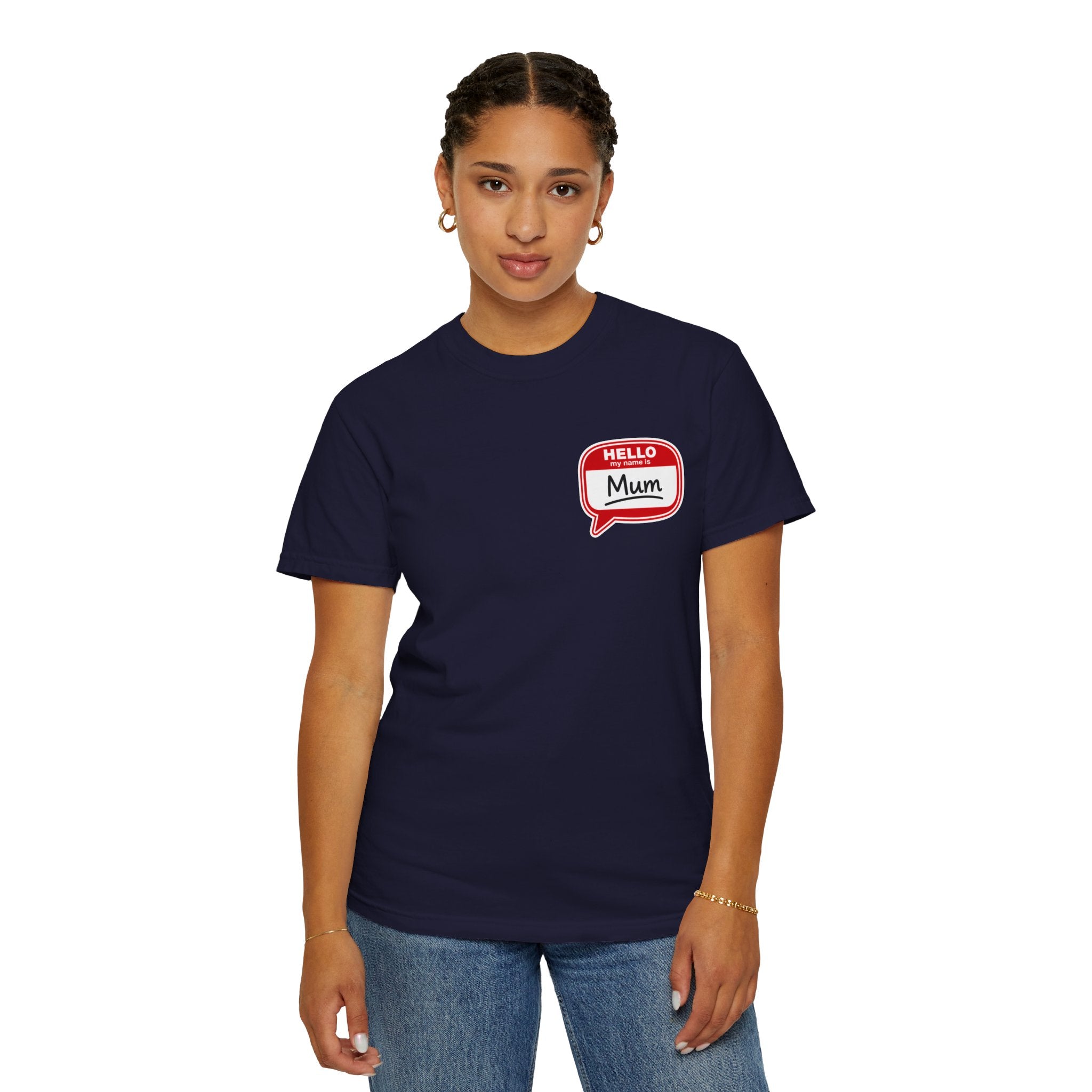 Hello Mum Speech Bubble T-Shirt — Cute Retro Mom Graphic Tee