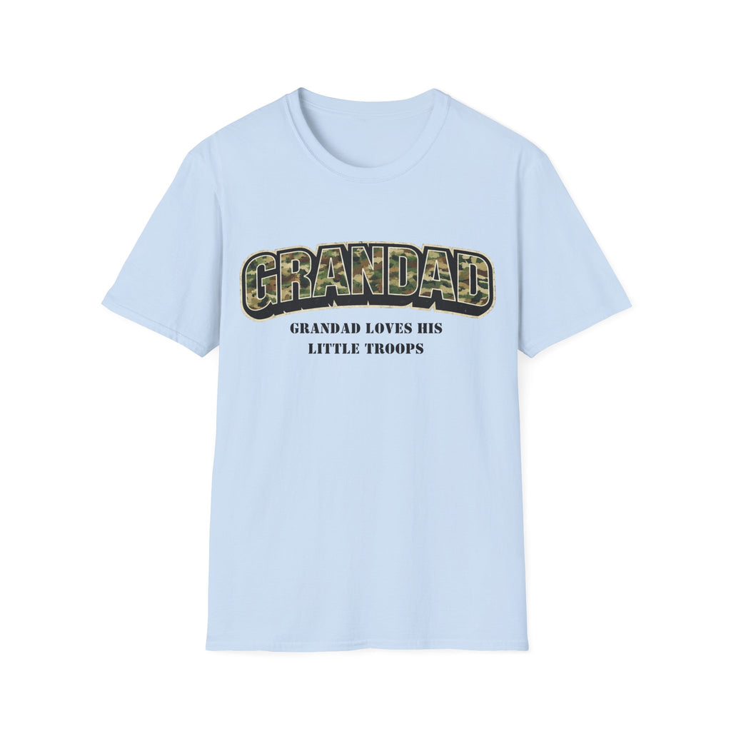 Grandad Camo T-Shirt — "Grandad Loves His Little Troops" Patriotic Grandpa Gift