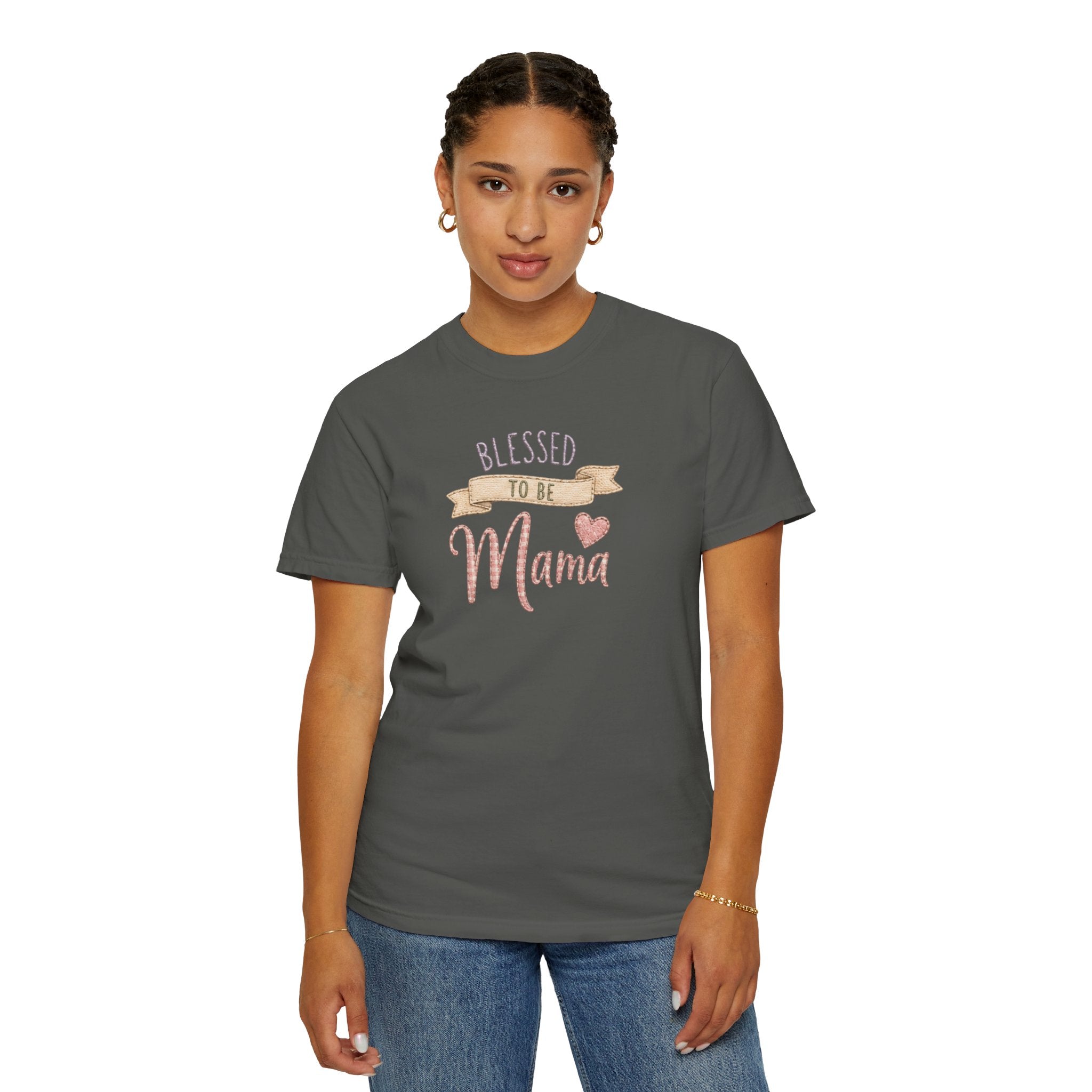 Blessed to Be Mama T-Shirt — Cute Mom Pregnancy Announcement Tee
