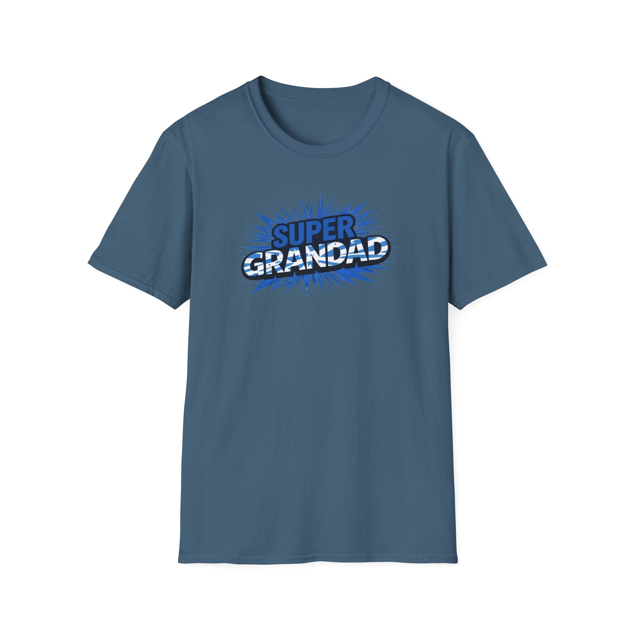 Super Grandad Scotland Flag/Scottish themed T-Shirt — Retro Comic Gift for Grandpa, Father’s Day & Birthday