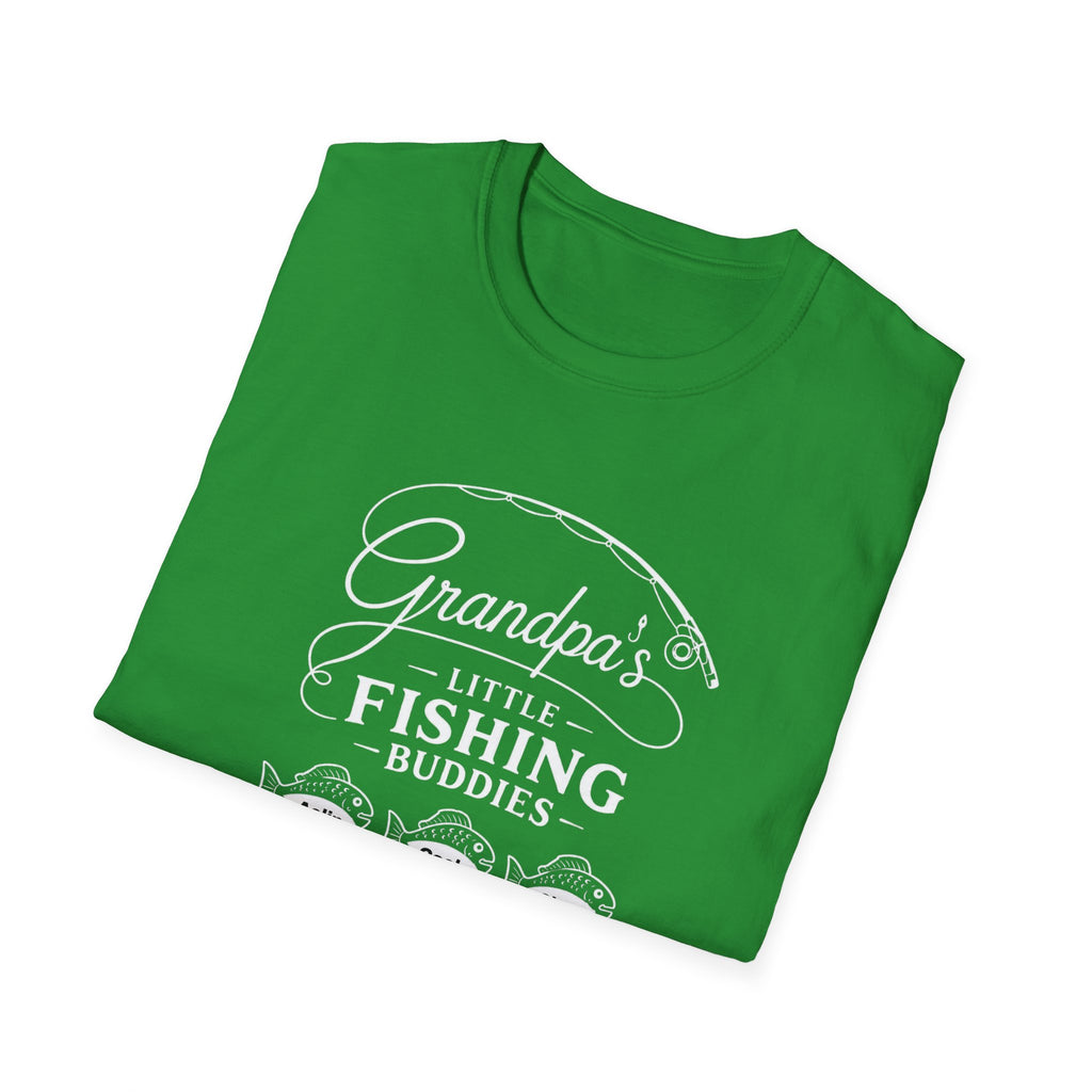 Fishing T-Shirt — "Grandpa's Little Fishing Buddies" Grandpa & Kids Matching Tee