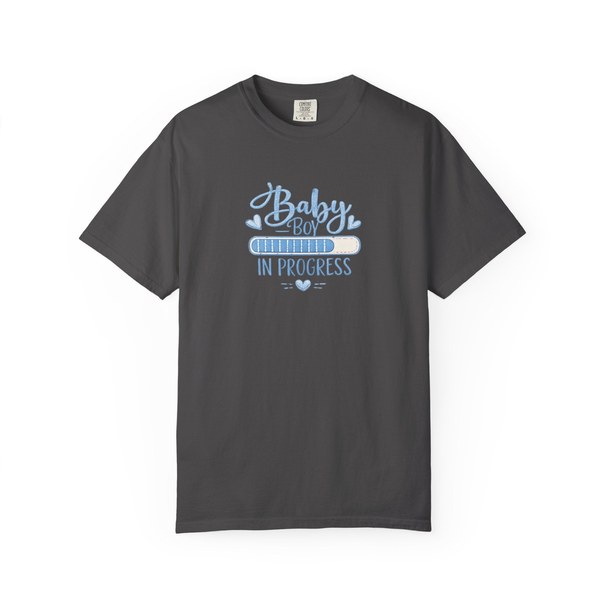 Baby Boy In Progress T-Shirt — Pregnancy Announcement Tee