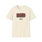 Dad Plaid Design T-Shirt — DAD Est. 2026 New Dad Gift