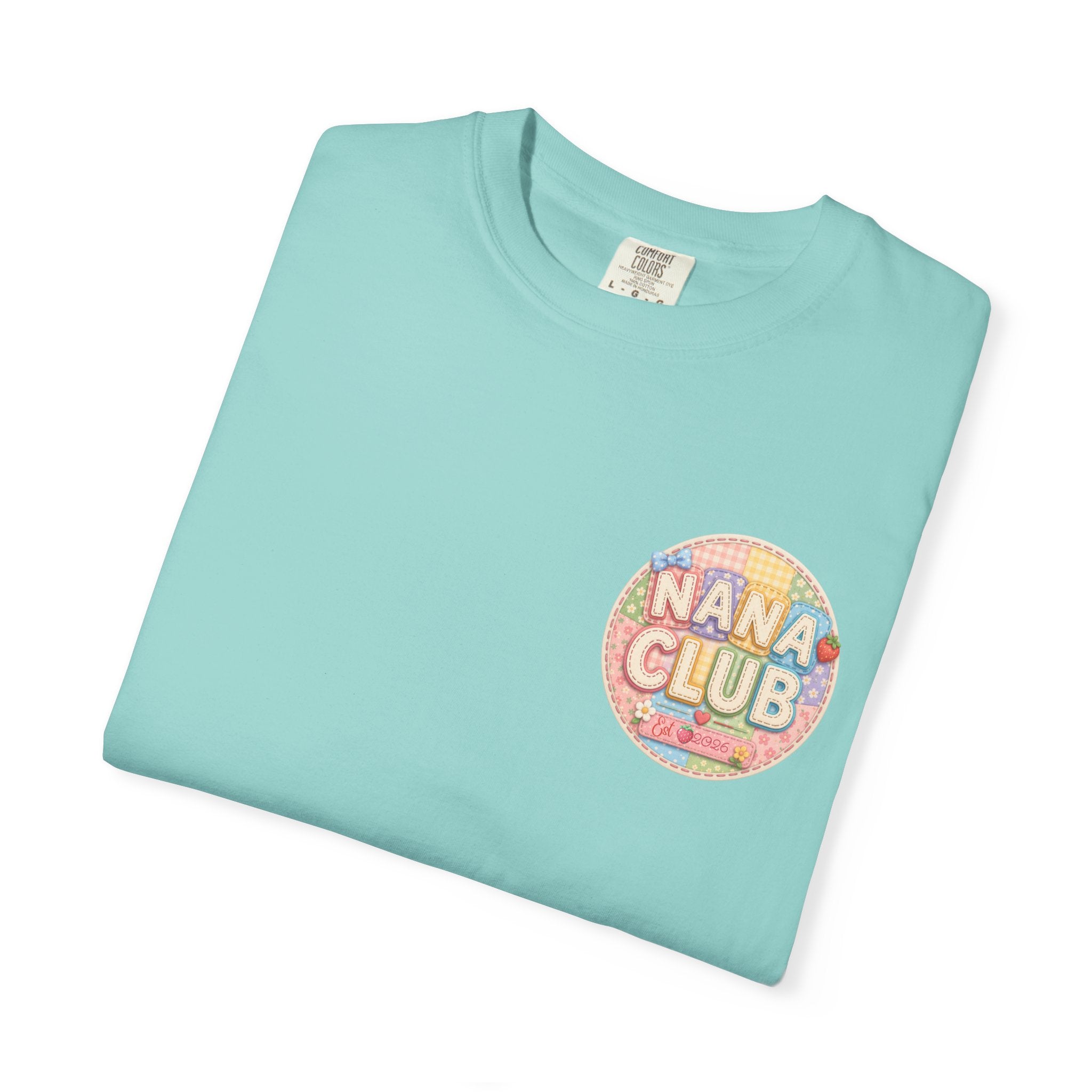 Nana Club T-Shirt — Retro Rainbow Badge Graphic