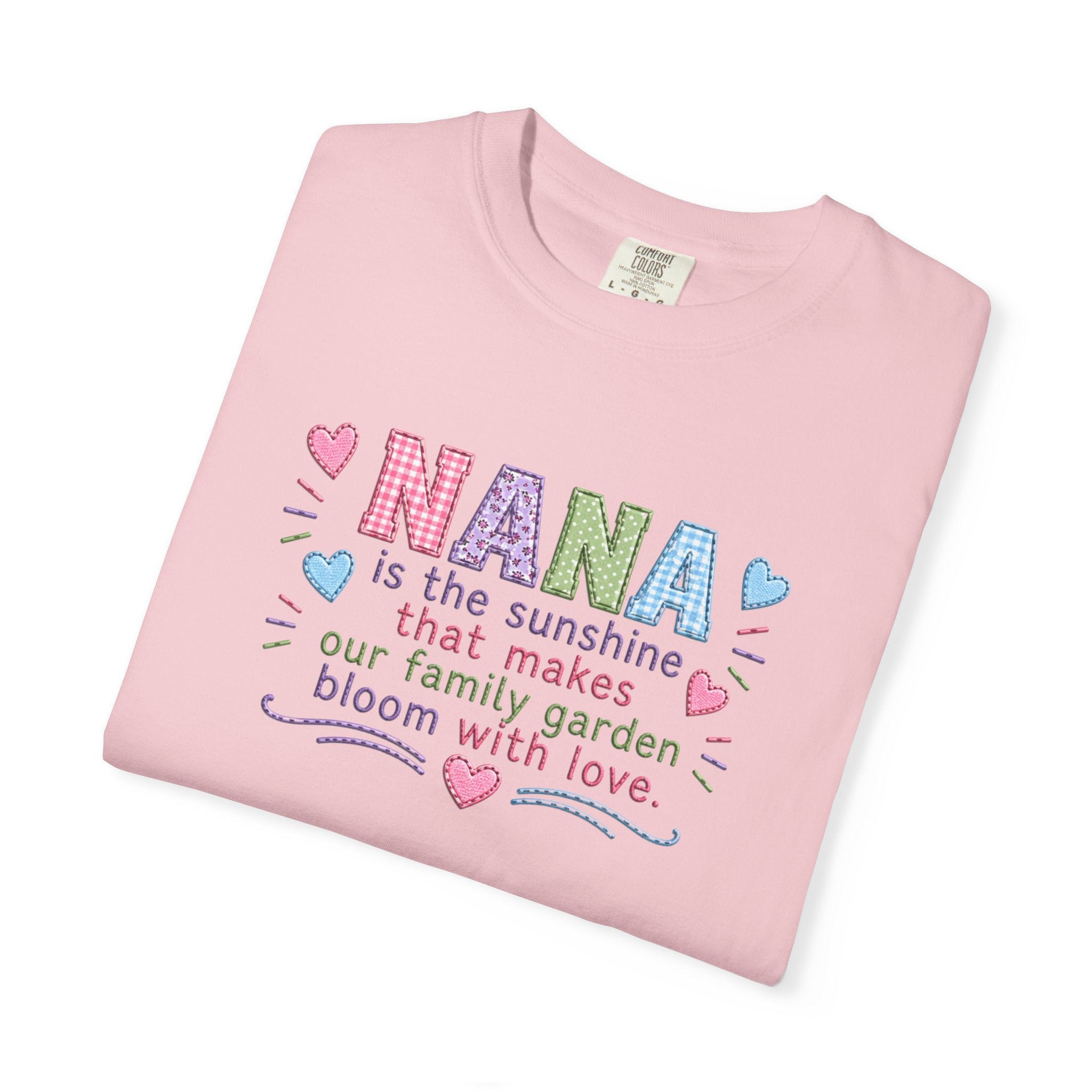 Nana Sunshine Floral T-Shirt — “NANA is the sunshine that makes our family garden bloom with love”
