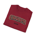 Grandpa EST. 2026 T-Shirt — New Grandpa Plaid Announcement Tee