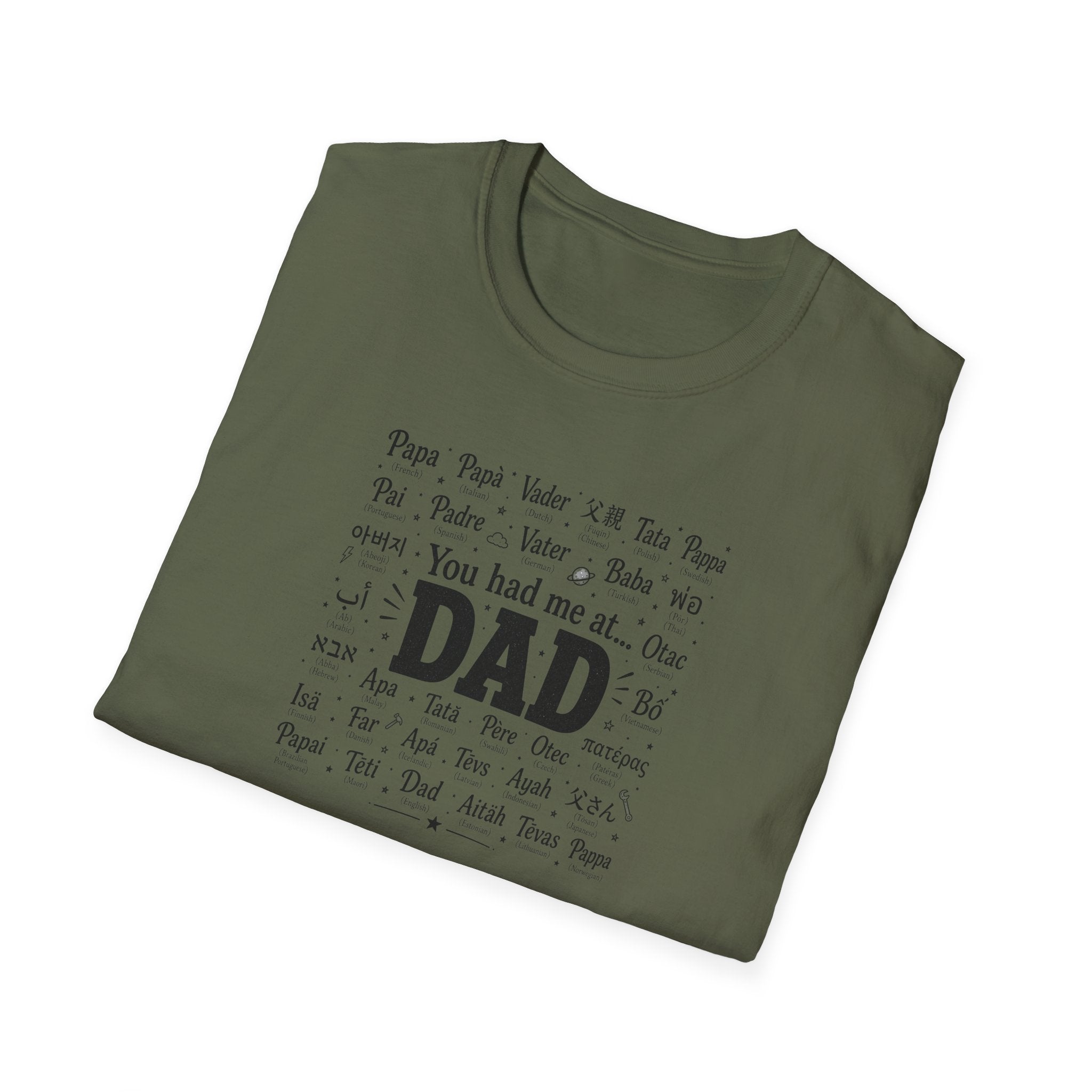 Dad Word Cloud T-Shirt — "You Had Me at Dad" Father's Day Gift