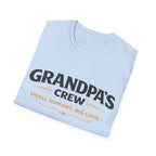 Grandpa's Crew T-Shirt — "Small Humans, Big Love" Grandpa Gift