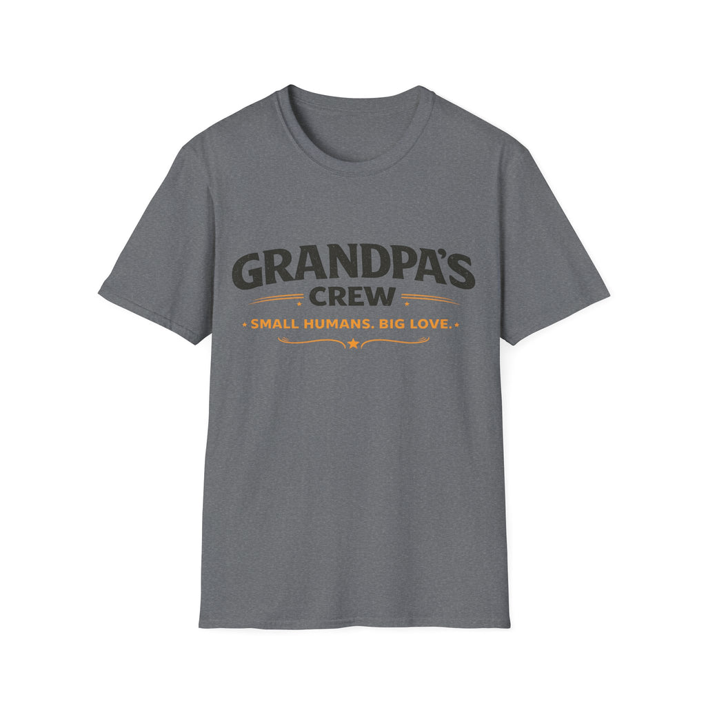 Grandpa's Crew T-Shirt — "Small Humans, Big Love" Grandpa Gift