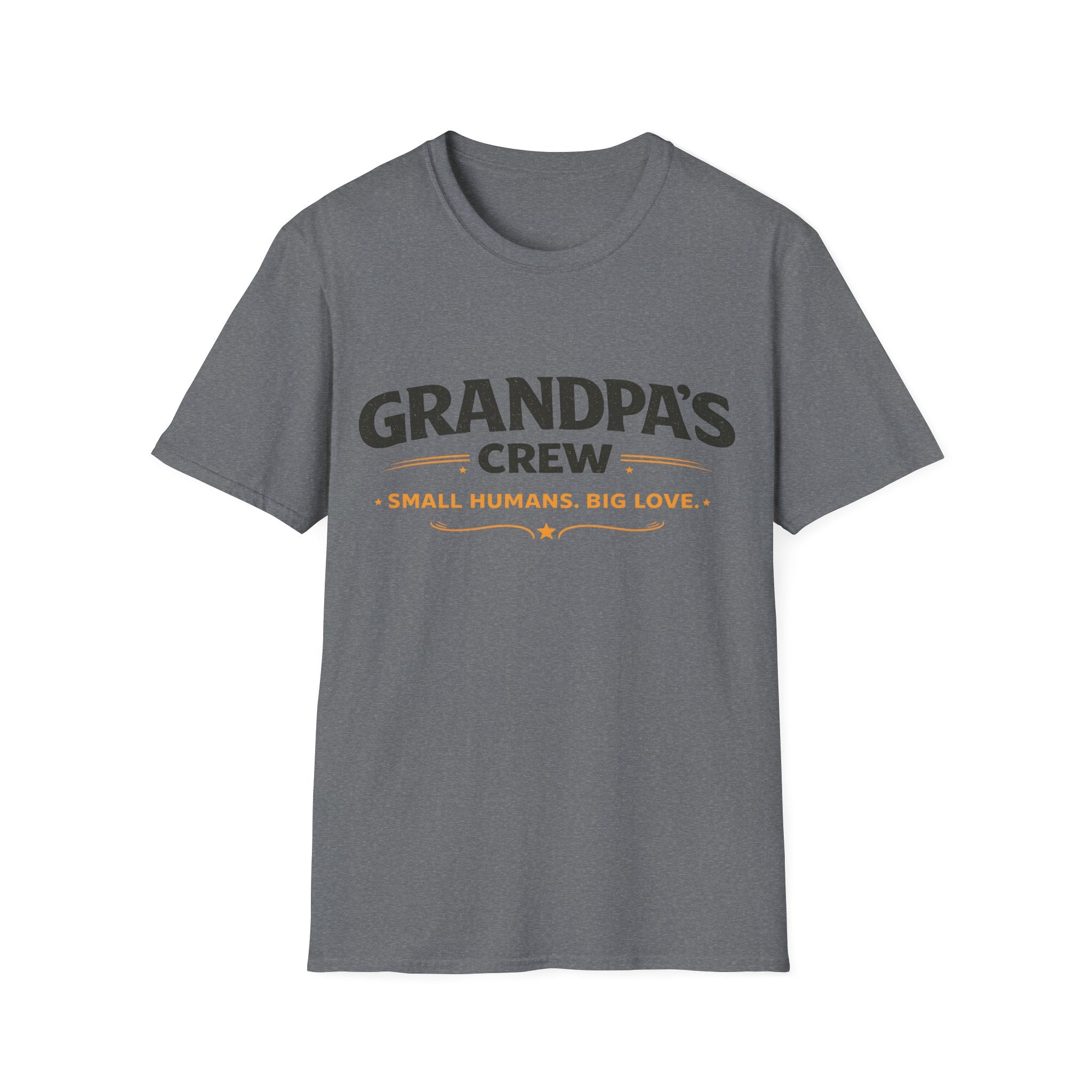Grandpa's Crew T-Shirt — "Small Humans, Big Love" Grandpa Gift