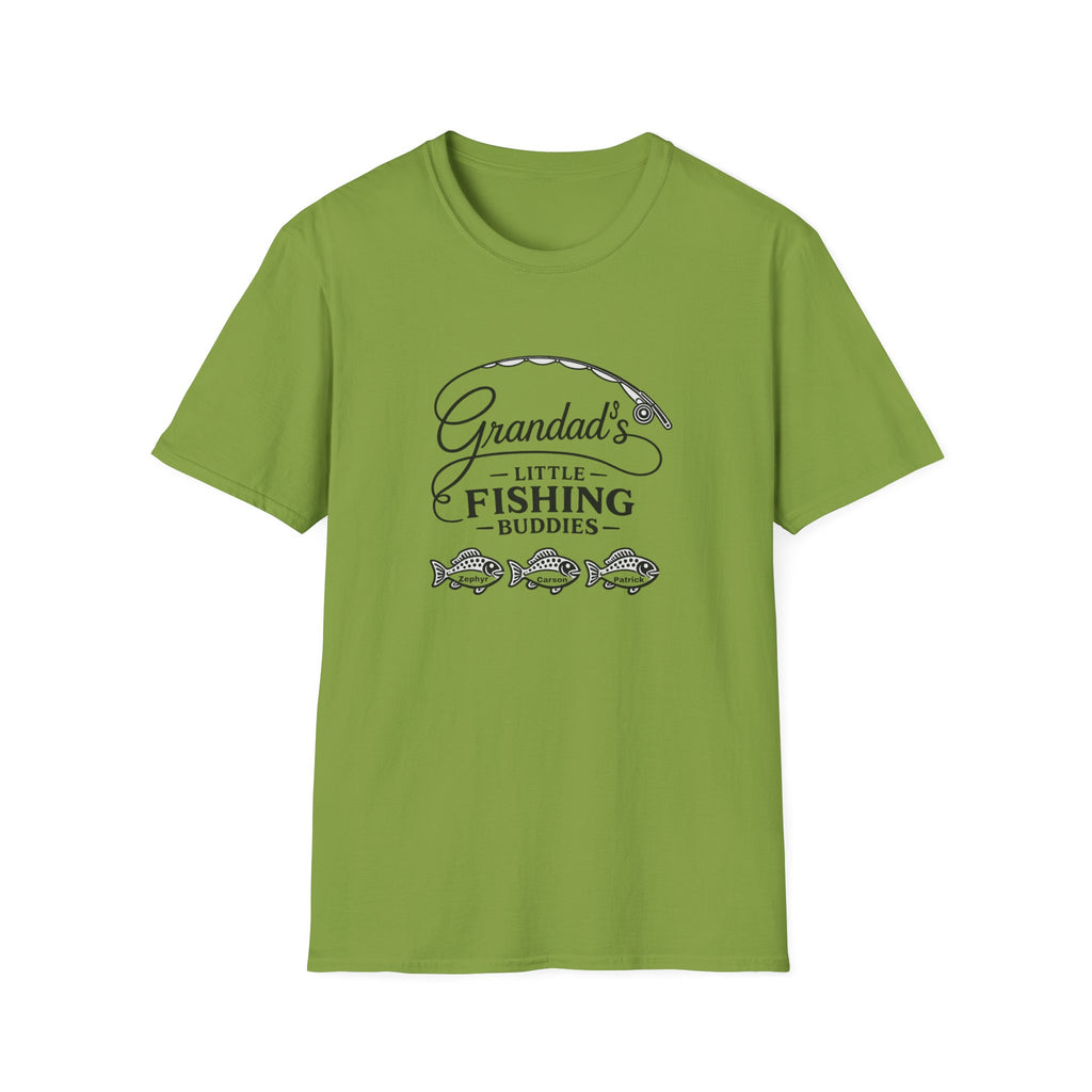 Granddad's Little Fishing Buddies T-Shirt — Grandpa & Kids Fishing Gift