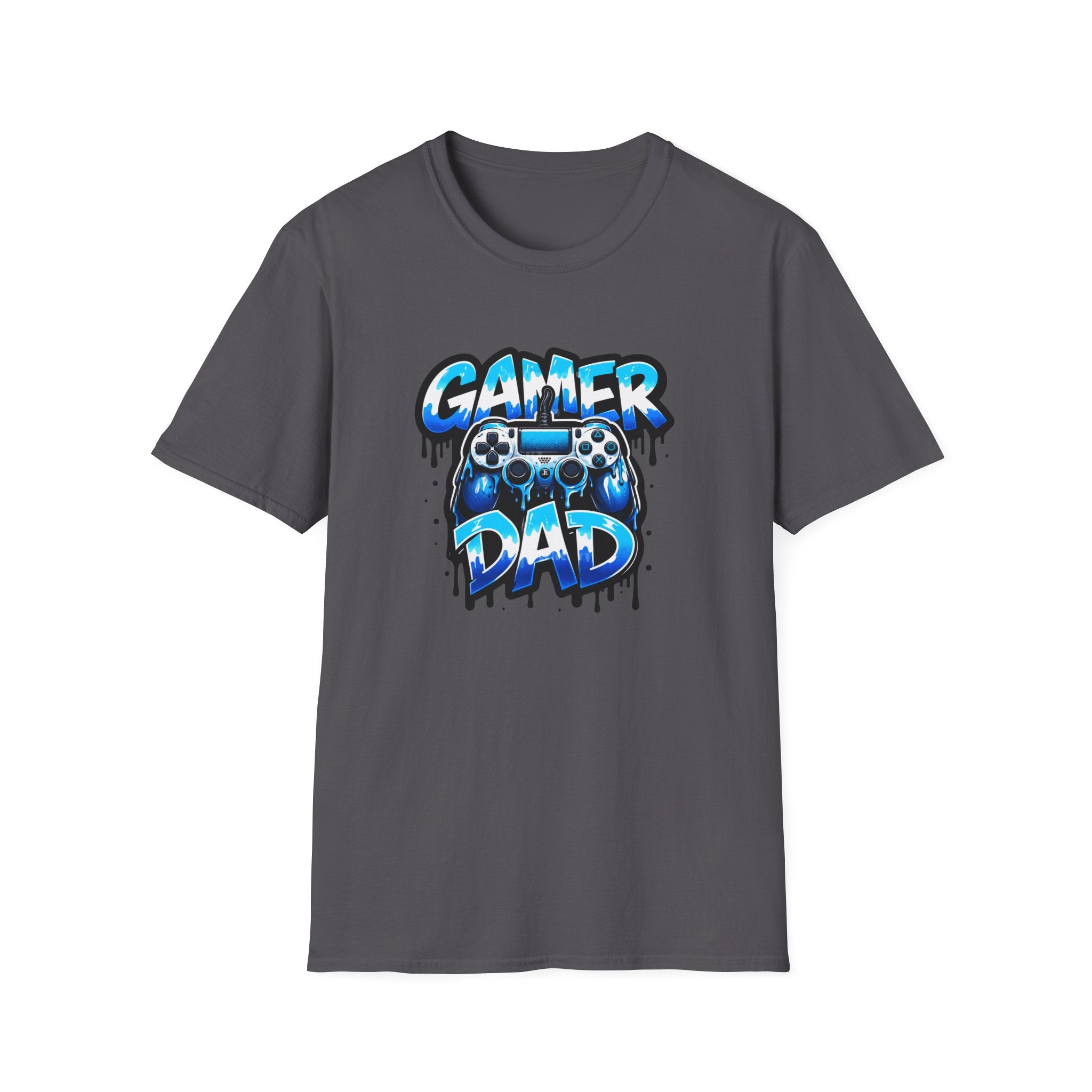 Gamer Dad T-Shirt — Blue Controller T-shirt