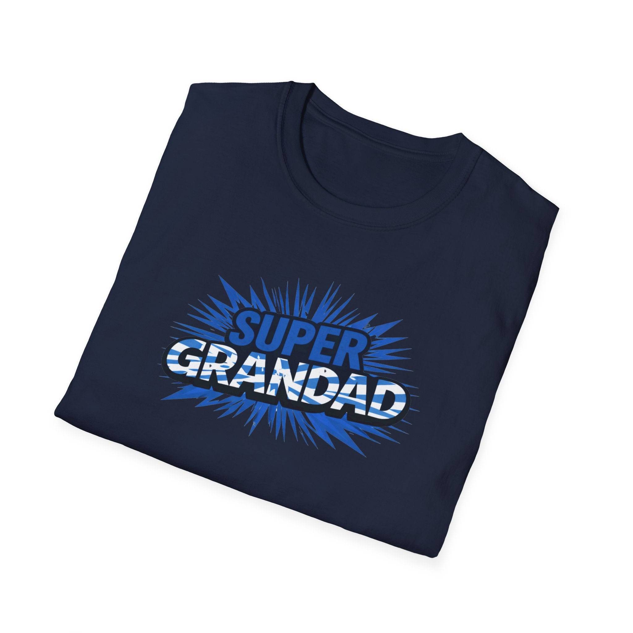 Super Grandad Scotland Flag/Scottish themed T-Shirt — Retro Comic Gift for Grandpa, Father’s Day & Birthday