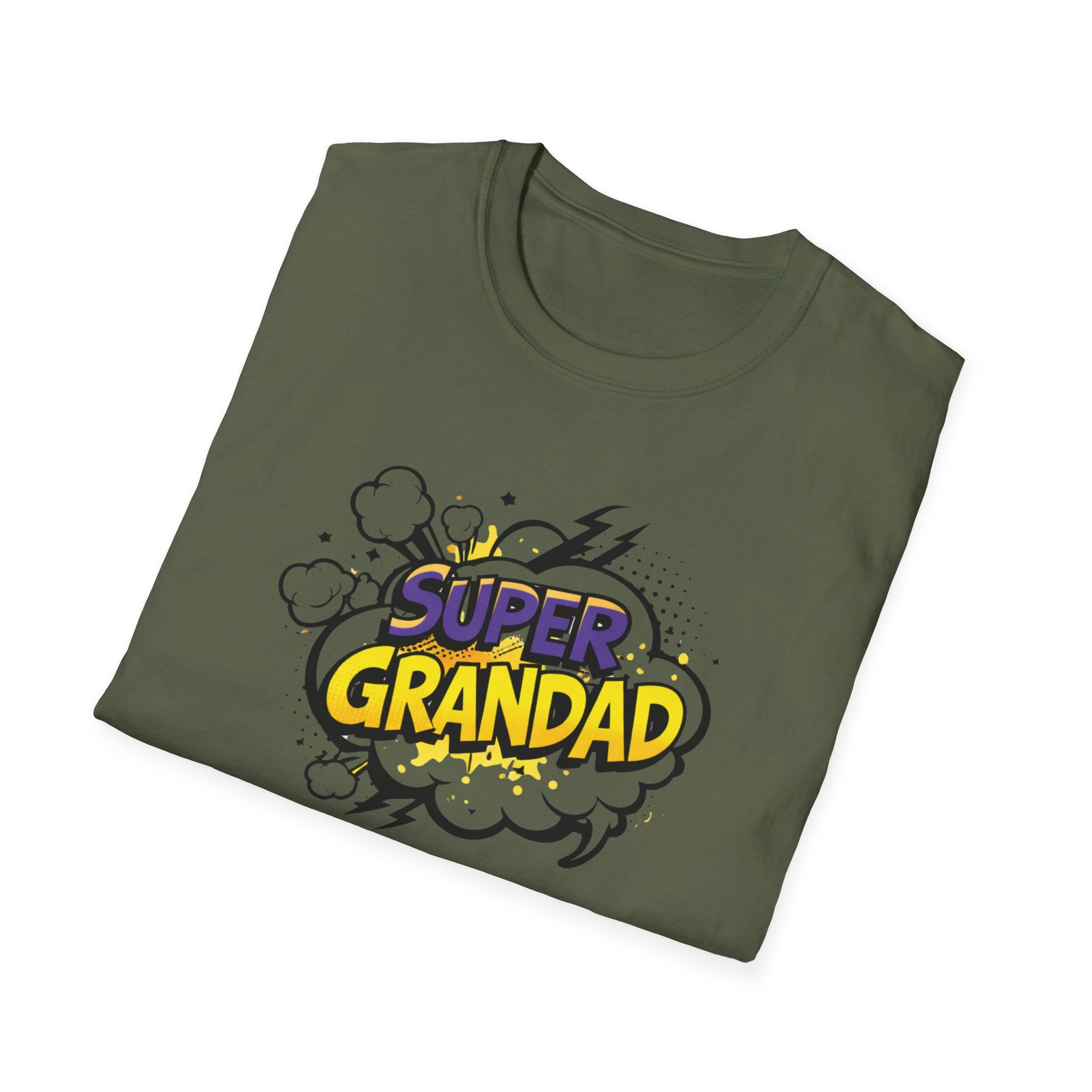 Super Grandad Comic-Style T-Shirt