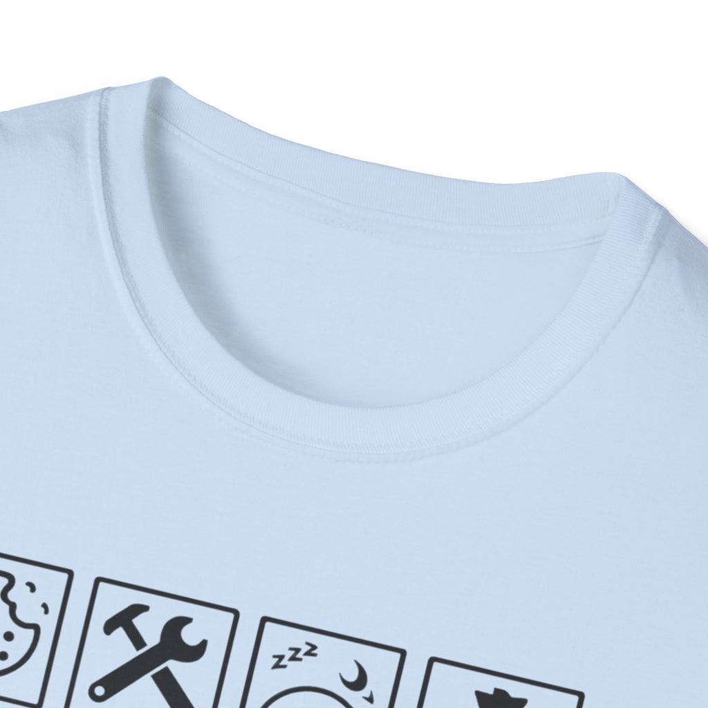 Grandpa Warning T-Shirt — "Spoils Grandkids & Hands Out Biscuits" Funny Grandpa Gift