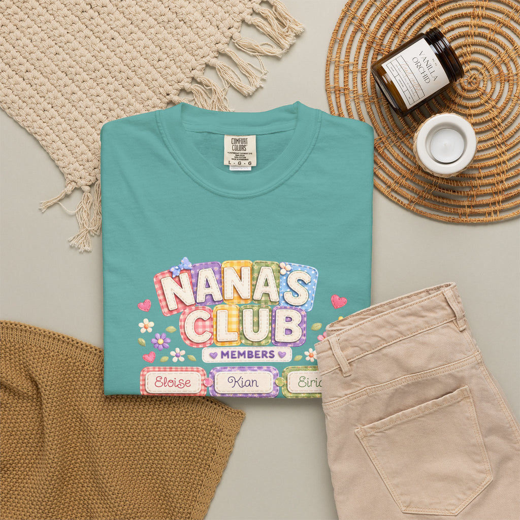 Nana's Club T-Shirt — 'Nana's Little Loves' Cute Floral Grandma Tee