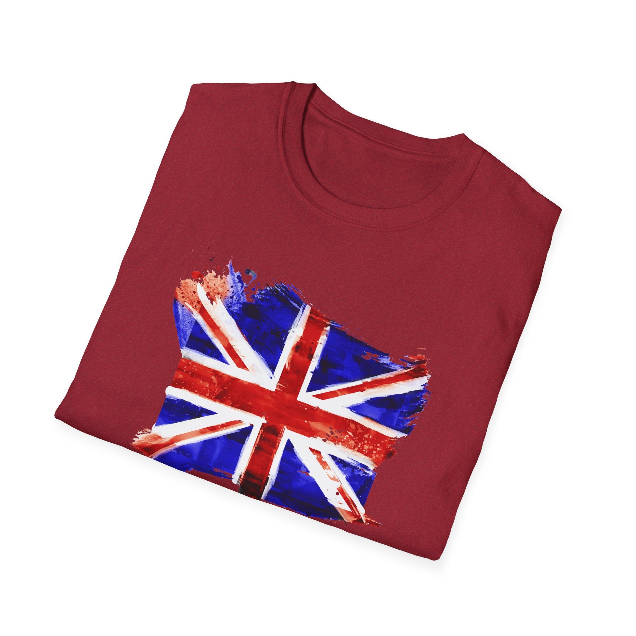 Union Jack Paint Brush UK Flag T-Shirt — British Pride Graphic Tee