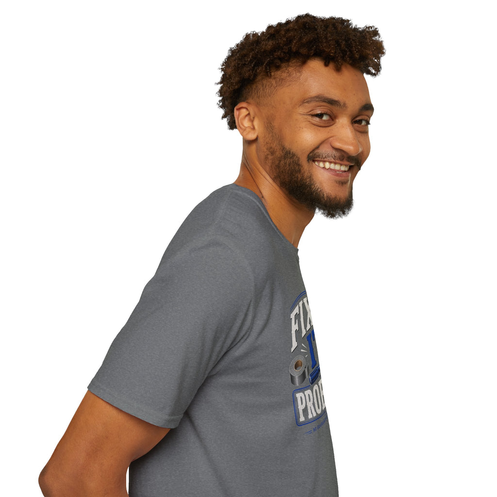 Fixed It... Probably T-Shirt — Funny DIY Handyman Repair Tee