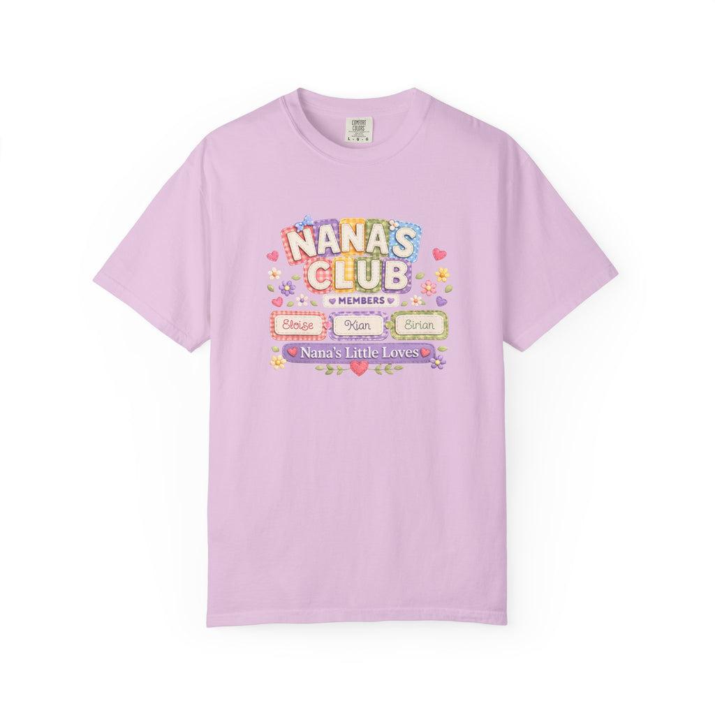 Nana's Club T-Shirt — 'Nana's Little Loves' Cute Floral Grandma Tee