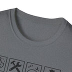 Papa Warning T-Shirt — Funny Grandpa Gift, 'Spoils Grandkids & Hands Out Biscuits' Tee
