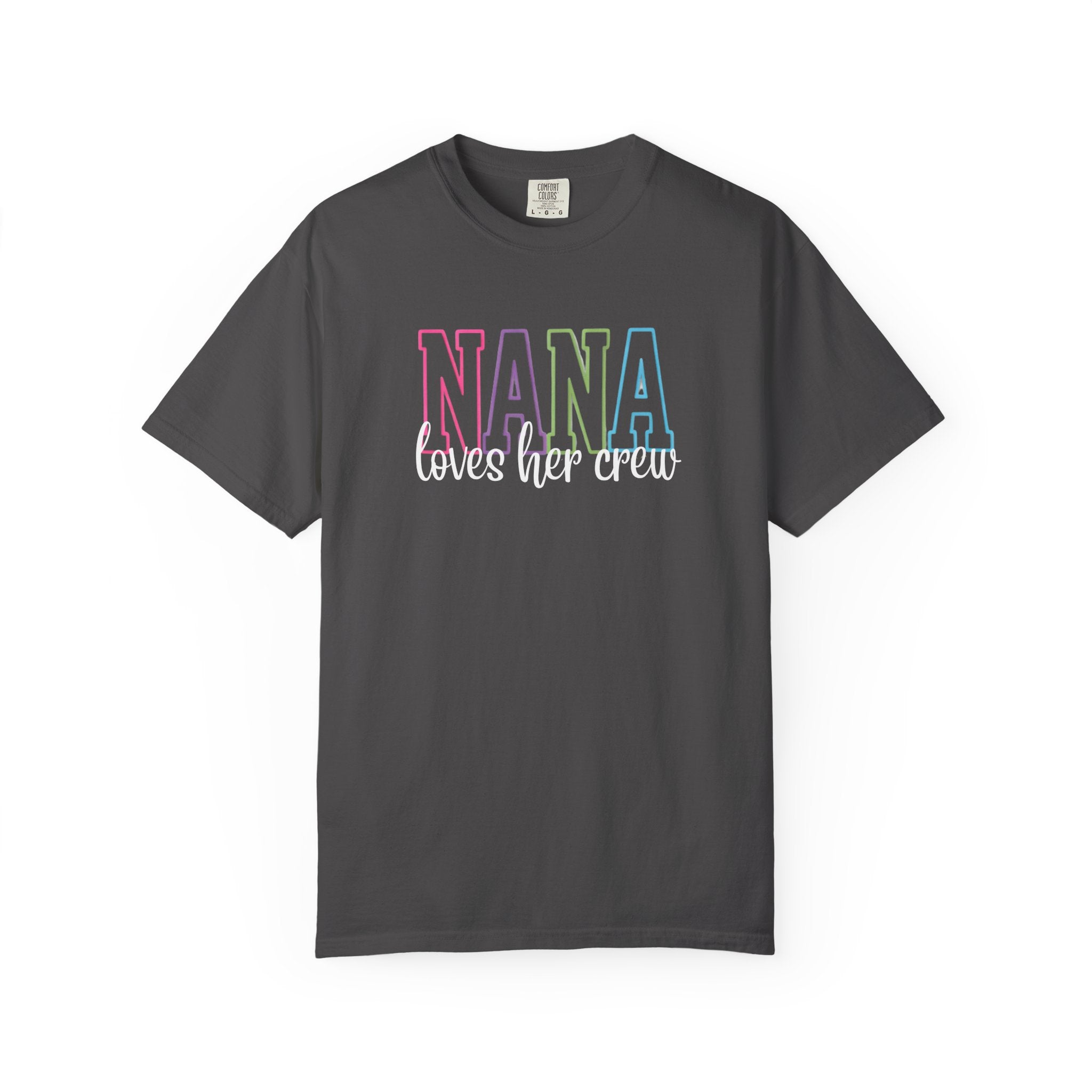 NANA loves her crew T-Shirt — Grandma Matching Family Tee