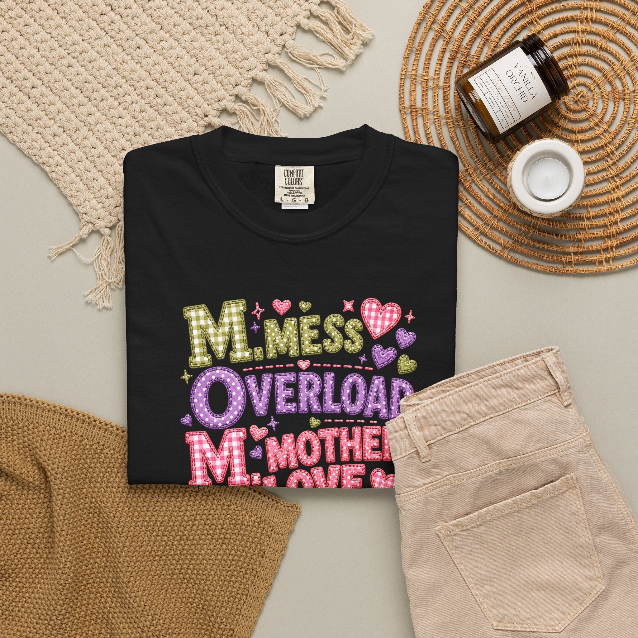 Mom Overload T-Shirt — Cute 'Mess Overload Mother Love' Mother's Day Tee