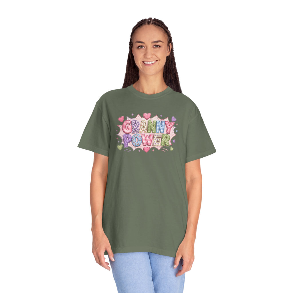Granny Power T-Shirt — Retro Heart Graphic Tee for Grandmas