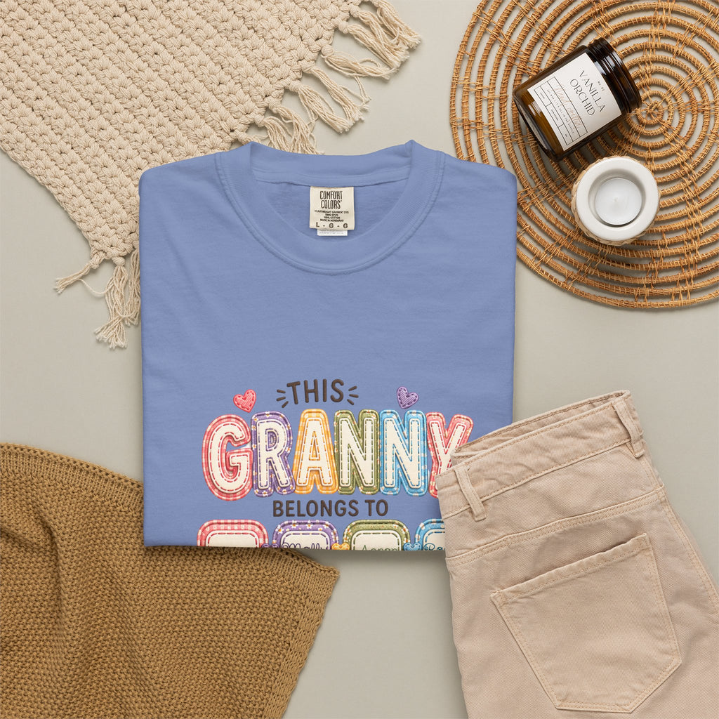 Granny Belongs To Grandkids T-Shirt — Cute Floral Grandma Gift