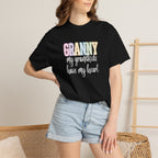 Granny Pastel Rainbow T‑Shirt — Retro Block Letter Grandma Tee