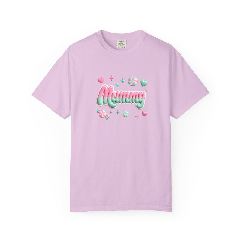 Mummy Pastel Candy Script T-Shirt