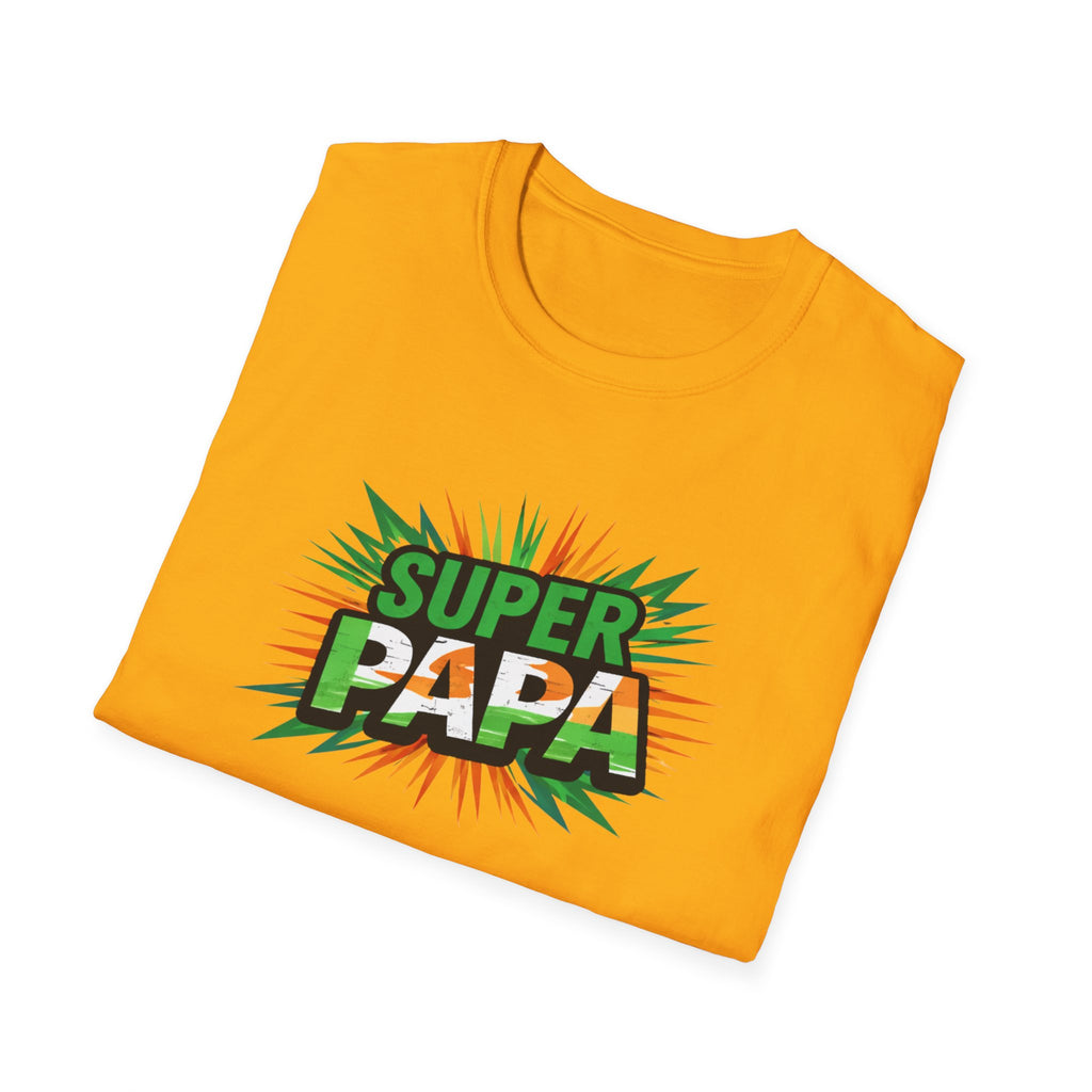 Super Papa Ireland Flag/Irish themed T-Shirt – Comic-Style Father’s Day Tee