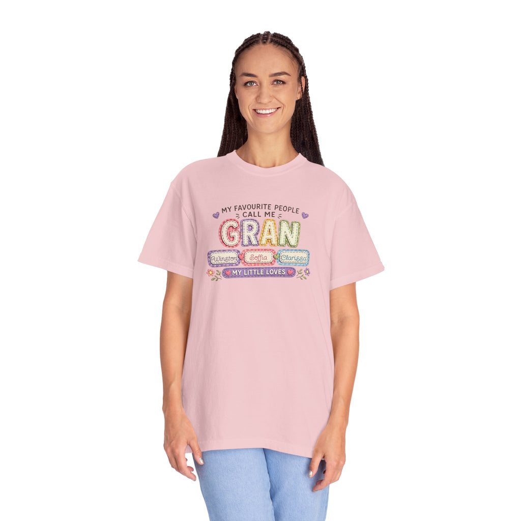 Gran Grandma T-Shirt – "My Favourite People Call Me Gran" Floral Gift Tee