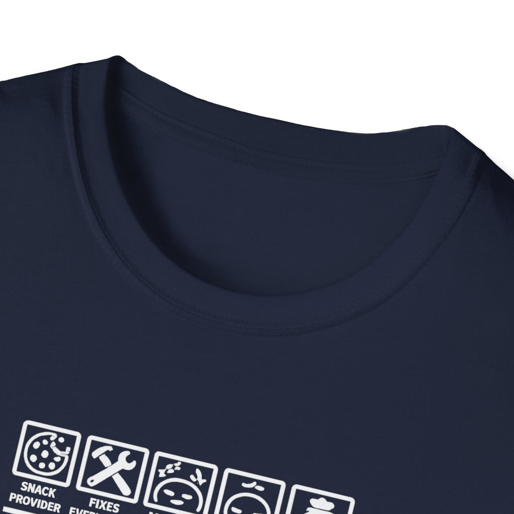 Funny Grandad T-Shirt — Spoils Grandchildren, Loves Biscuits & Hugs