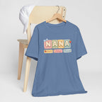 Nana Baby Blocks Tee — Personalized Grandmother Name Shirt