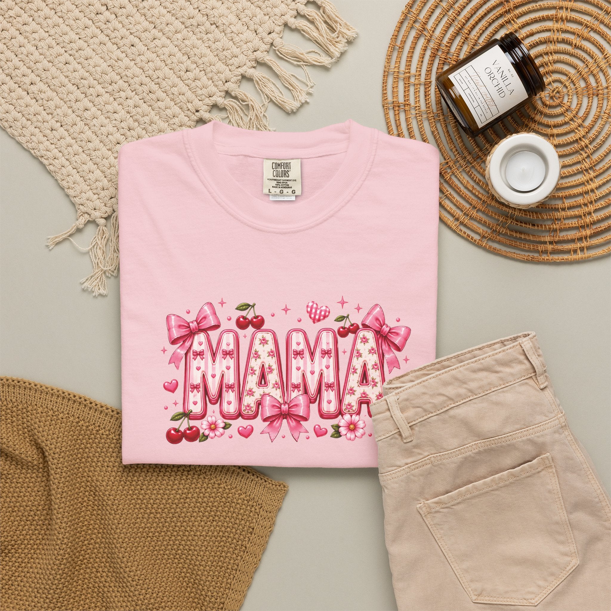 MAMA Floral Heart T-Shirt