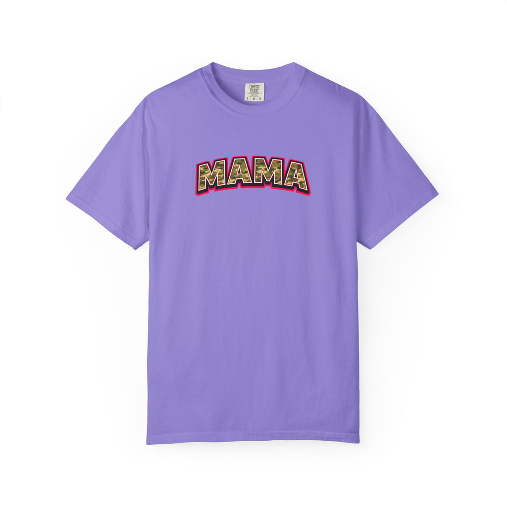Mama Camo Retro T-Shirt — Vintage Lettering Mother's Day Tee