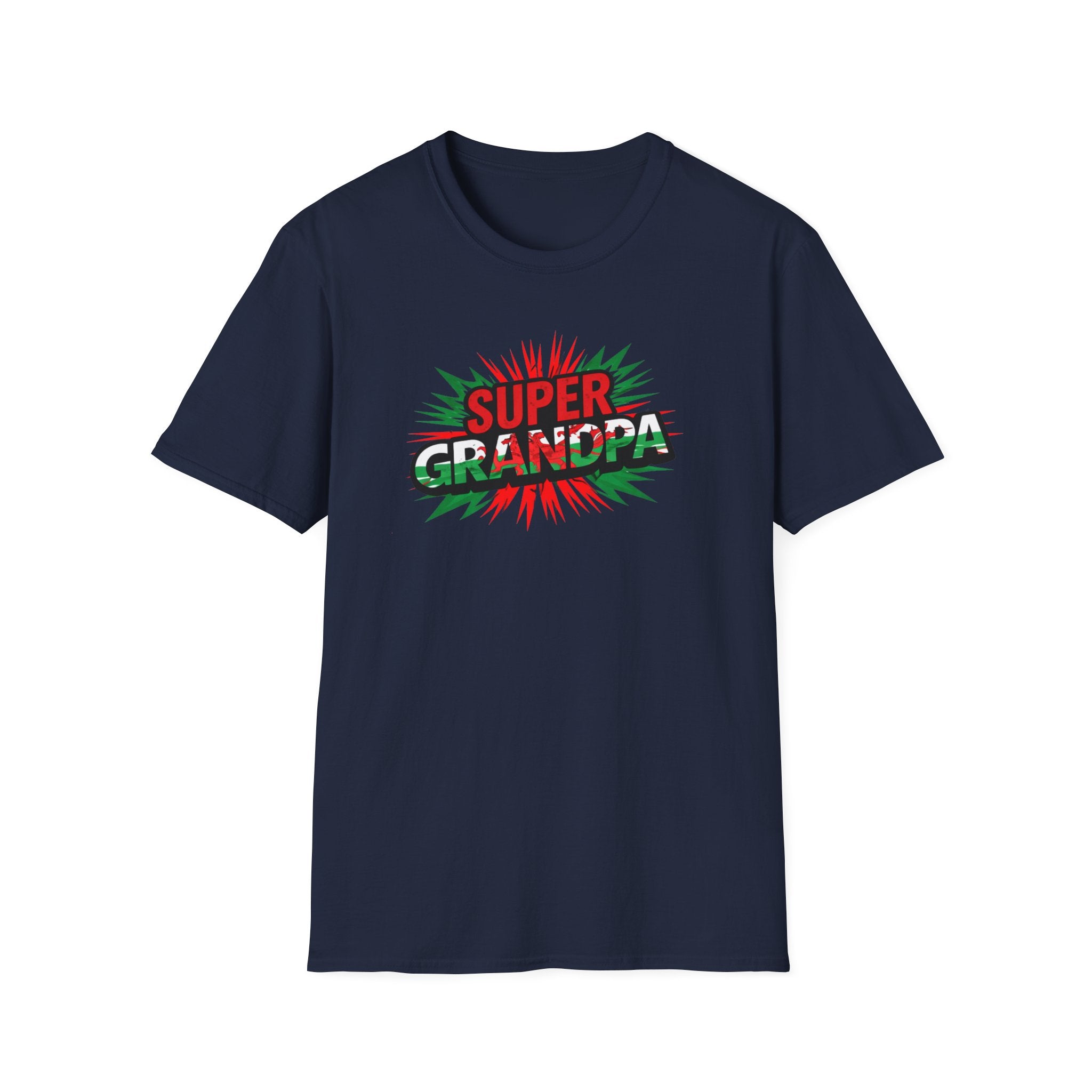 Super Grandpa Welsh Flag/ Wales themed T-Shirt – Retro Comic Gift Tee for Grandfather | Father’s Day & Birthday Present