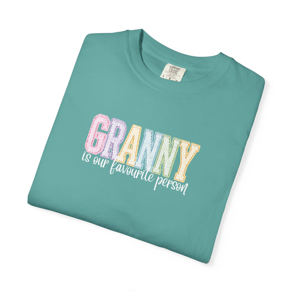 Granny Is Our Favourite Person T-Shirt — Pastel Grandma Gift Tee