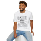 Papa Warning T-Shirt — Funny Grandpa Gift, 'Spoils Grandkids & Hands Out Biscuits' Tee