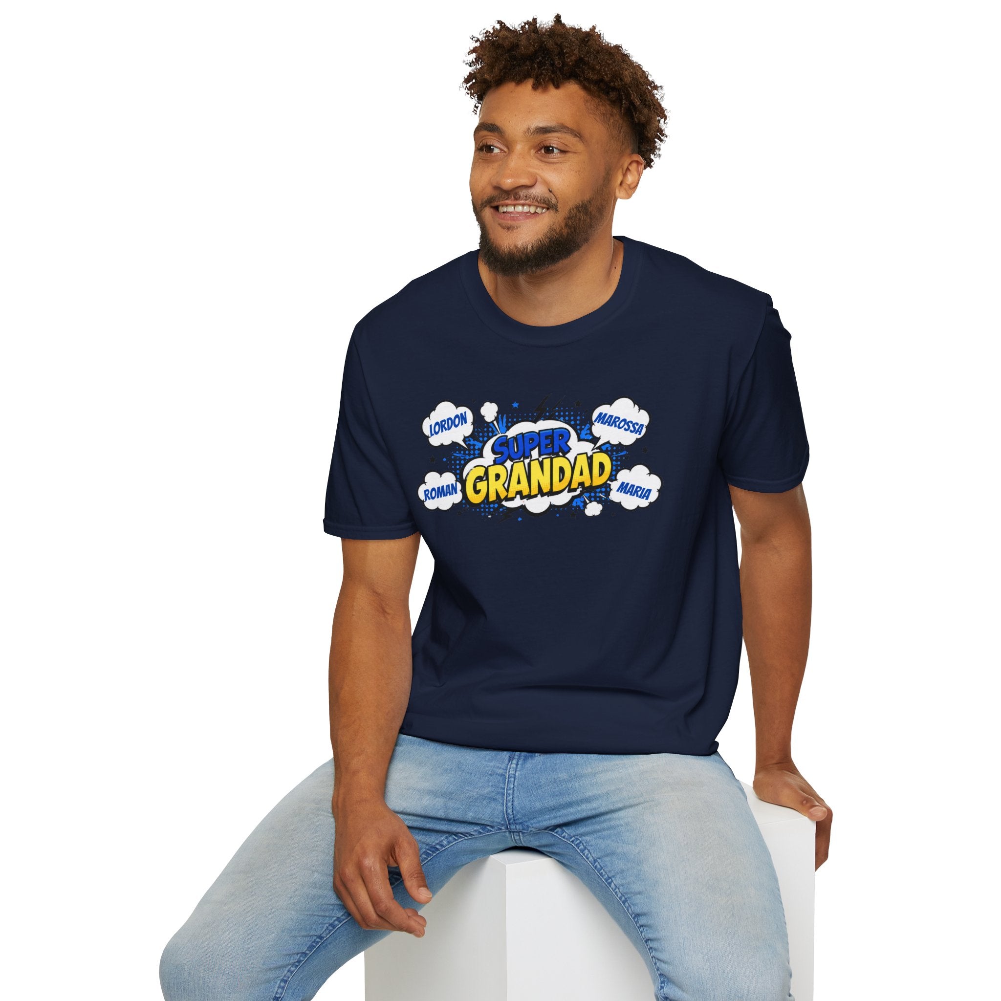 Super Grandad Comic-Style T-Shirt
