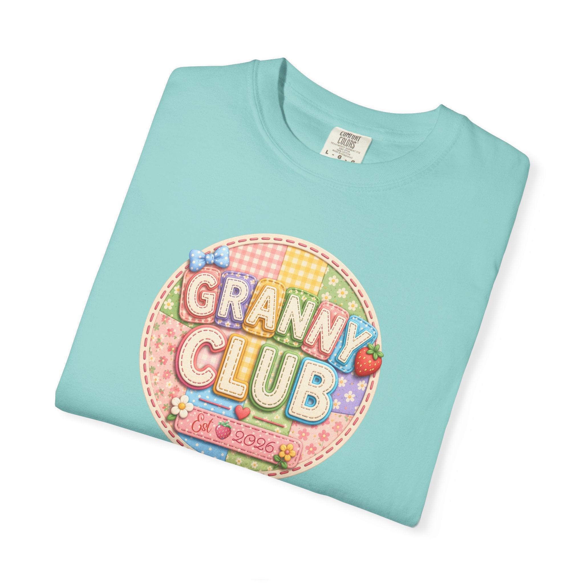 Granny Club Graphic T-Shirt — Retro Candy Patch Design
