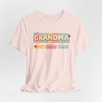 Grandma Floral Retro Tee — "Grandma" Names Design (Aileen • Wendy • Peyton)